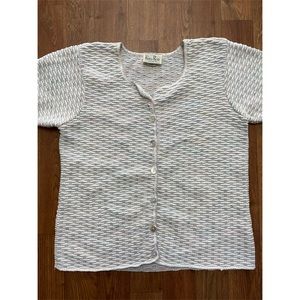 90’s Vintage - Reba Rose short sleeve sweater